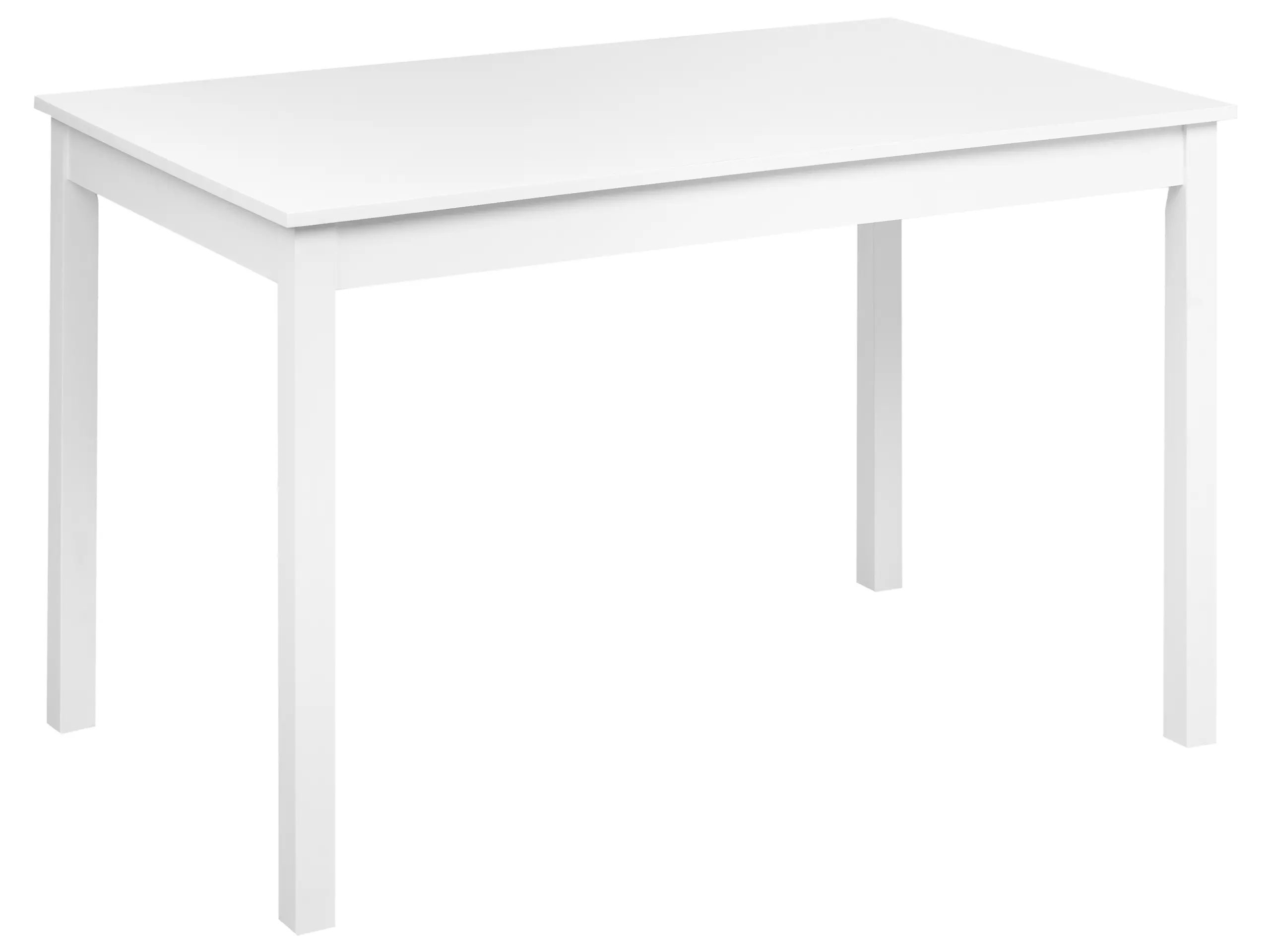 Mesa de comedor BARLEE Blanco 120 cm 75 cm Madera de álamo