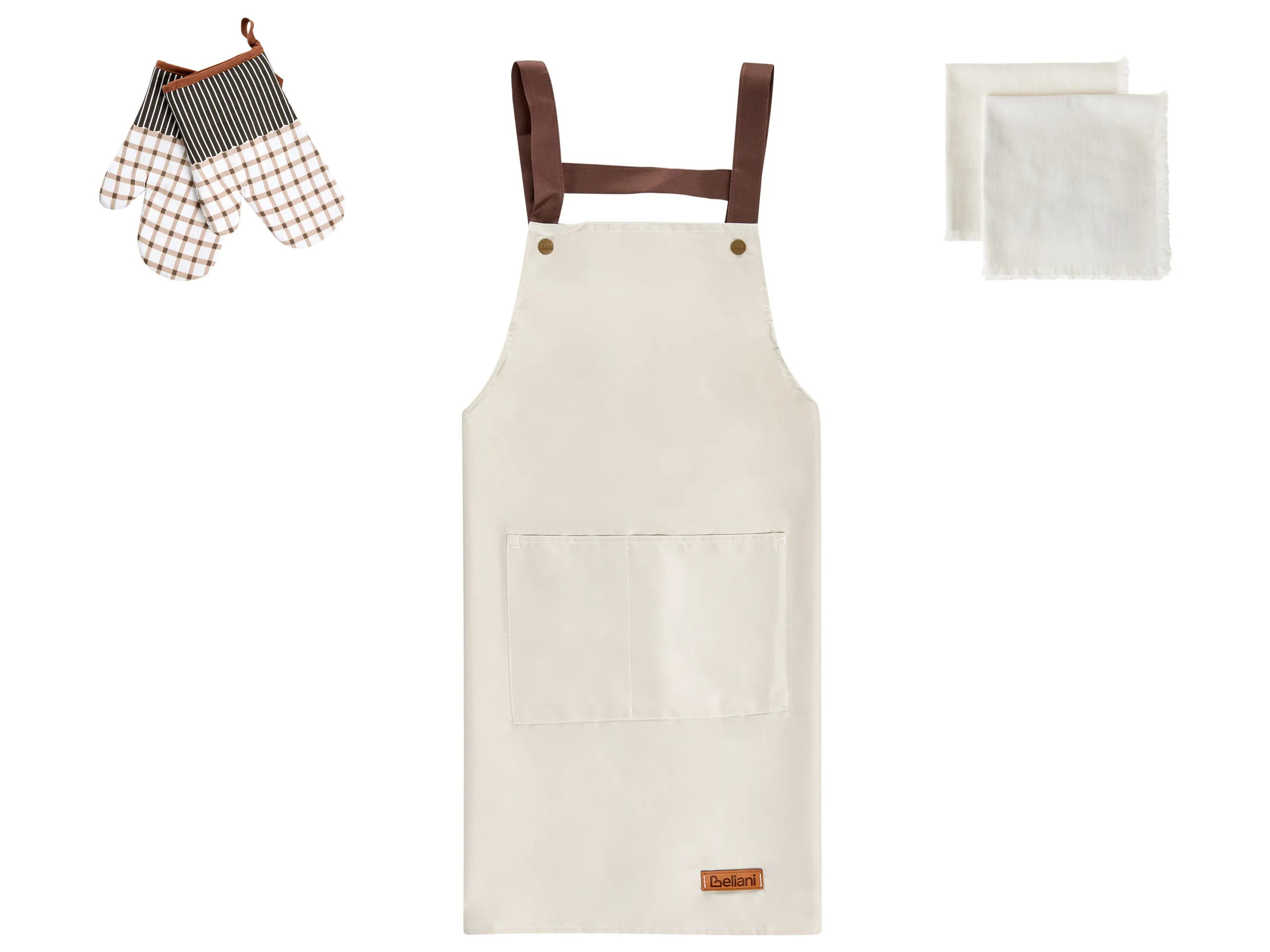 Kitchen Textiles Set LACTUCA Beige