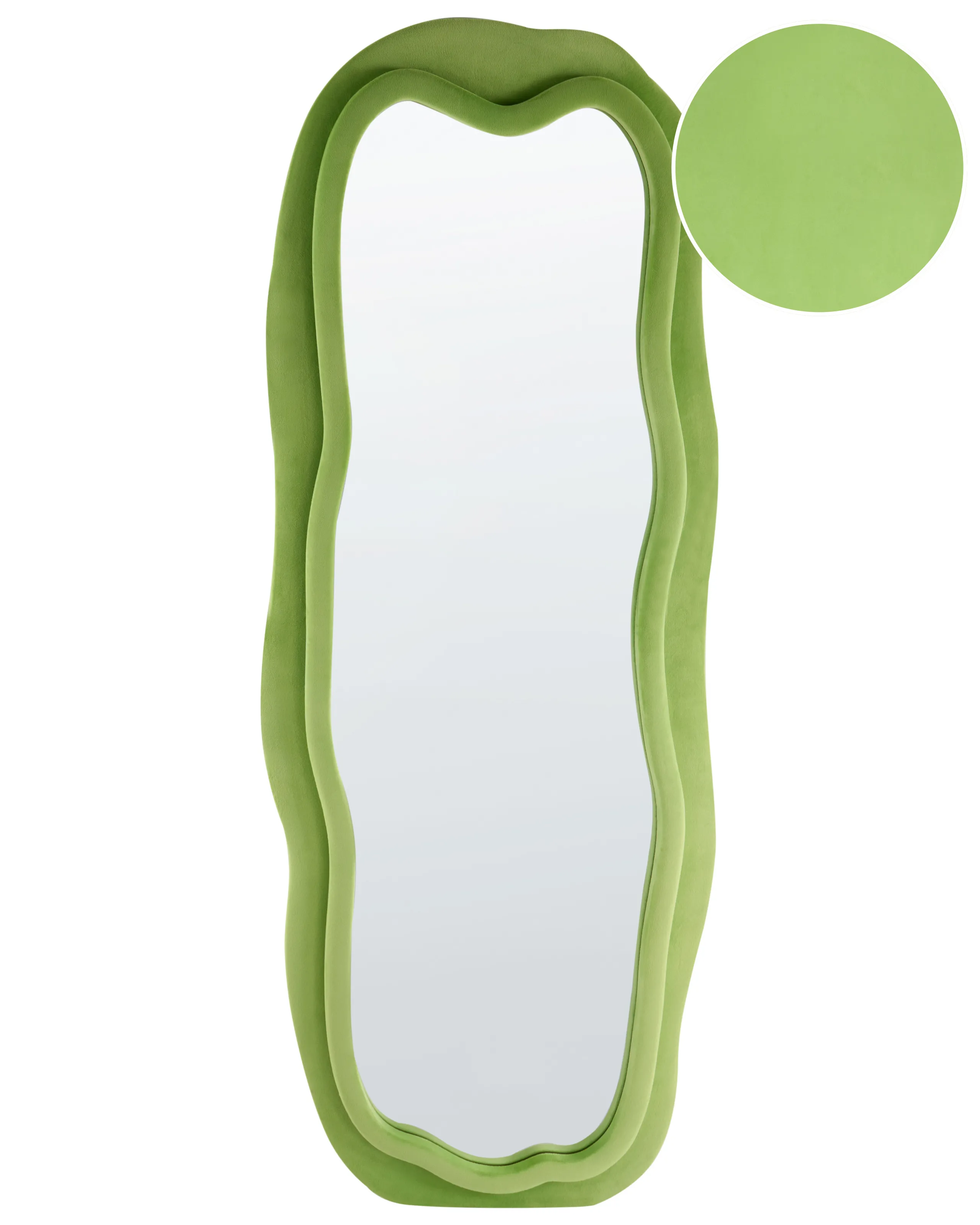 Espejo BEAUNE 56 cm 160 cm Terciopelo Verde