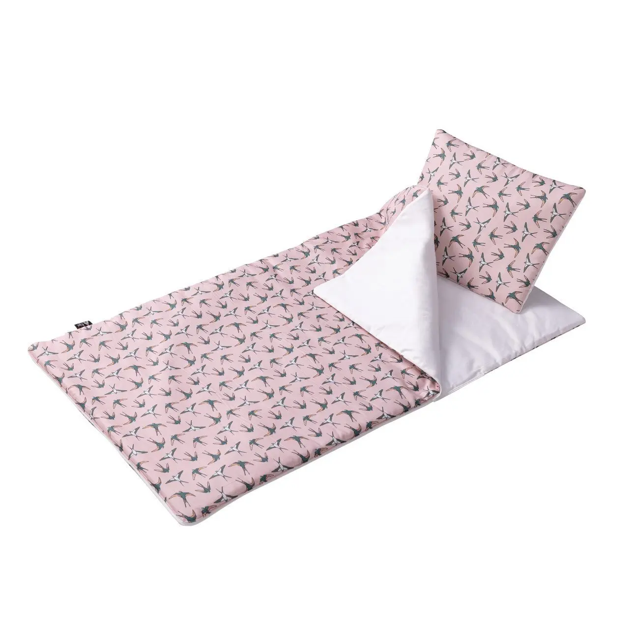 Yellow Tipi Saco de dormir Pink & Swallows PINK